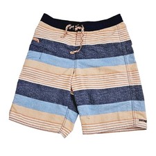 Patagonia Kids Youth Size 16 Multi Striped Board Shorts Swim Trunks Drawstring