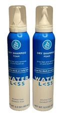 2 Pack Waterless Dry Shampoo Foam For Thick or Curly Hair- Net Wt 5.3 oz/ 150g