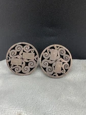 Vintage Sterling Silver Cuff Links