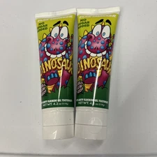 Plak Smacker - Dinosaur Bubble Gum Flavor Toothpaste 4.2oz ( Pack of 2)