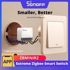 SONOFF ZBMINIR2 Zigbee Smart Switch Remote Control via eWeLink ZBBridge-U