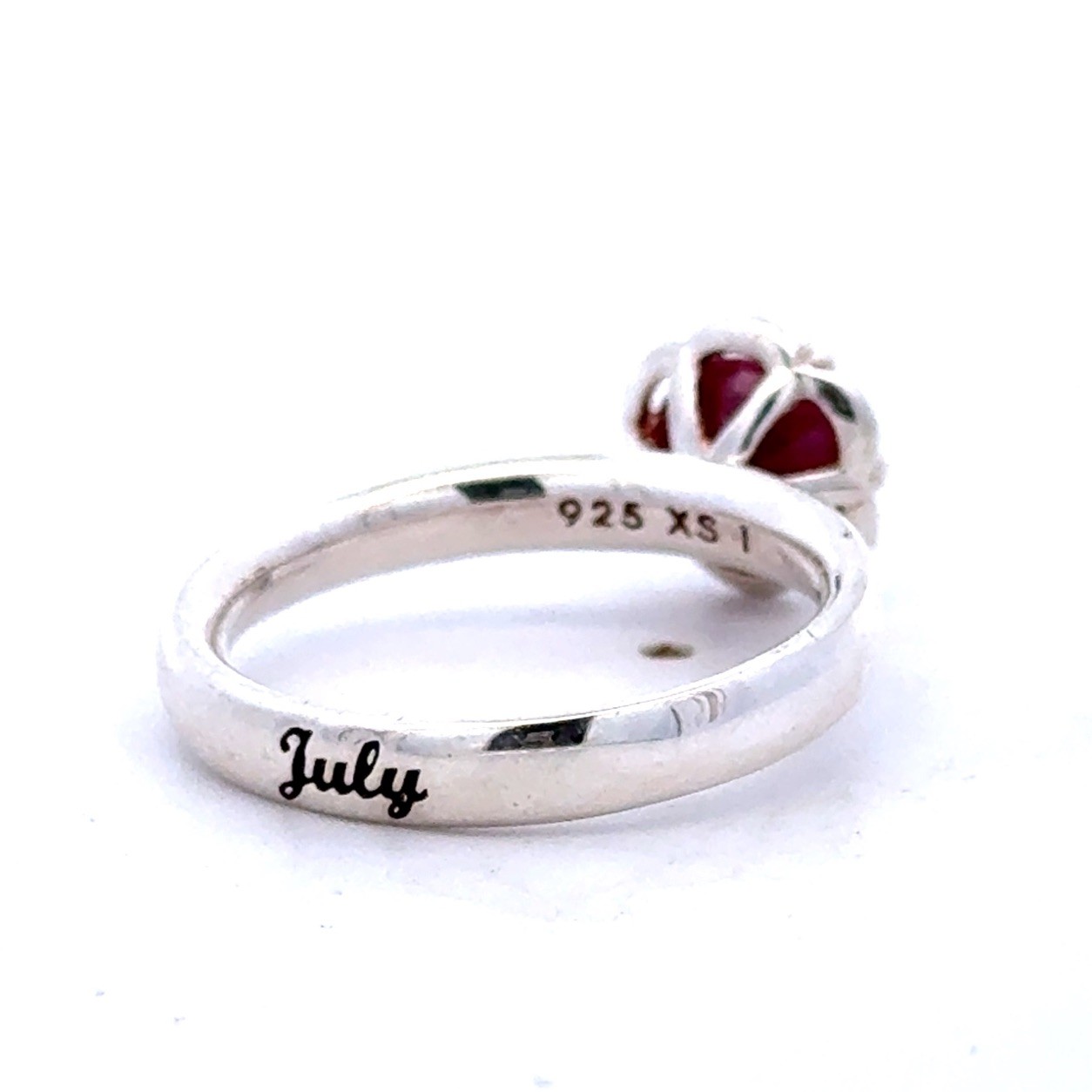 Designer 925 Sterling Silver Solitaire Ruby Flora… - image 6