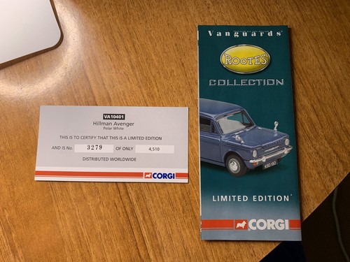 Vanguards Corgi 1:43 Hillman Avenger Polar White VA10401 - Picture 7 of 7