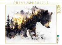 Calvendo Puzzle Bear | 1000 Pieces, Finished Size 25.2 × 18.9 In (64 × 48 Cm) |