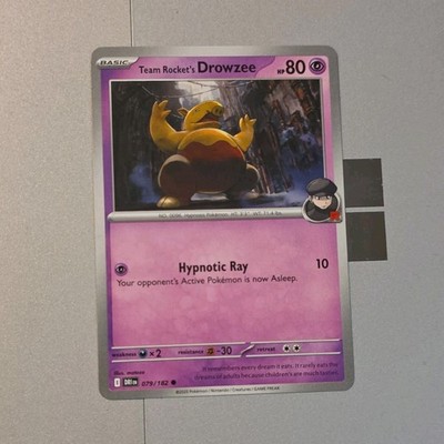 Pokemon TCG Team Rocket's Drowzee 079/182 Common English 2025