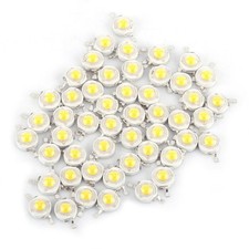 50pcs 1W 180 Degree Beam Angle High Power LED Light SMD Chip Lamp Beads COB