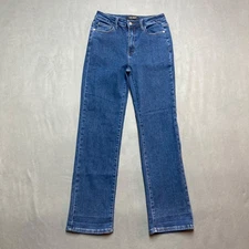 Judy Blue 90s Striaght Leg Jeans Womens 28 Blue High Rise Stretch Denim 29x32
