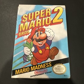 Super Mario Bros. 2 - NINTENDO NES Completo CIB EXCELENTE Estado &iexcl;S&Uacute;PER Raro!