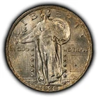 1926 25c Standing Liberty Silver Quarter - Wood Grain - PQ BU Coin - SKU-B5558