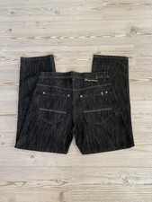 Southpole Baggy Jeans 36 Raw Black Glanz Stoff Glanzbaggy Hip-Hop Rocawear Enyce