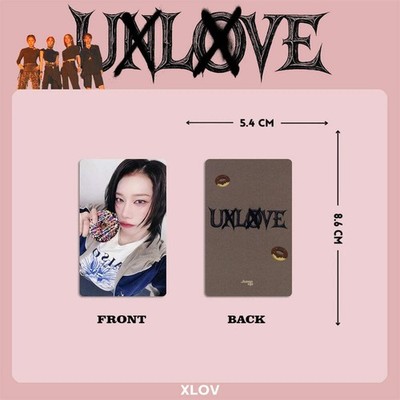 XLOV ウムティ ヒョン ユニットチェキ 4Pcs KPOP XLOV Photocards UXLXVE Album Postcard Member Two-Sided
