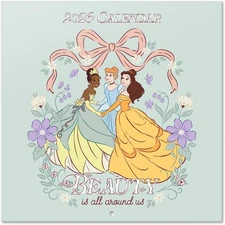 Disney Princess 2026 Wall Calendar, Monthly Planner, Cute Wall Decor
