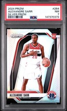 PSA 2024 PANINI PRIZM RC 264 ALEXANDRE SARR SILVER PRIZM ROOKIE POP/35
