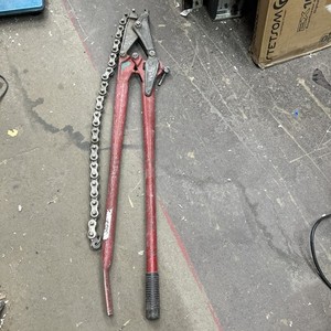 590 long 43" Wheeler Rex Cast Iron Pipe Chain Snap Cutter 36in Chain