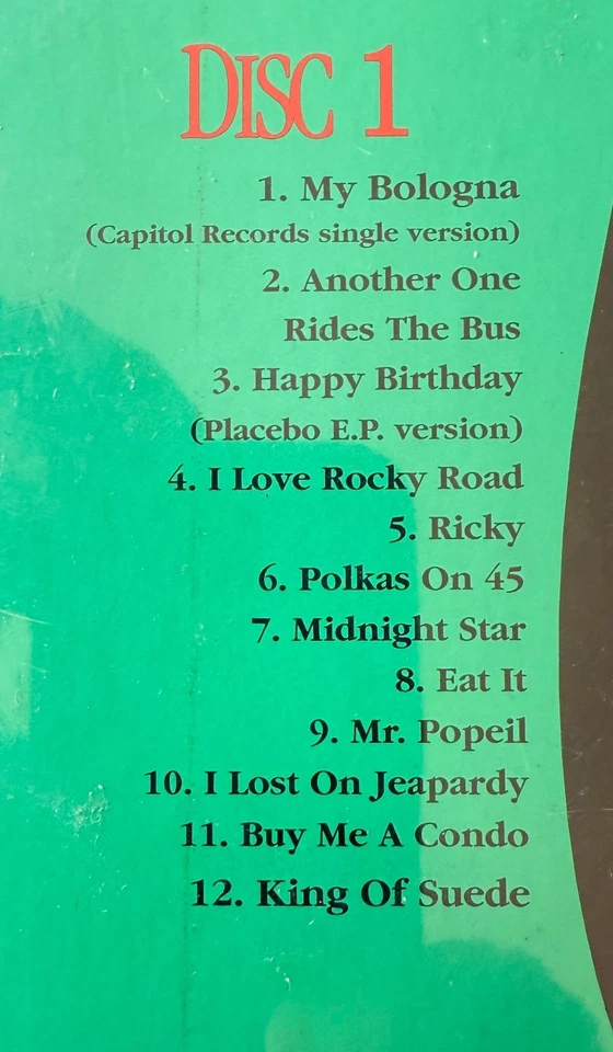 Weird Al Yankovic Permanent Record Al In The Box 4xCD Box Set  New - Image 4 of 4