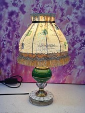 lampe à poser upcycling victorien "carte postale"