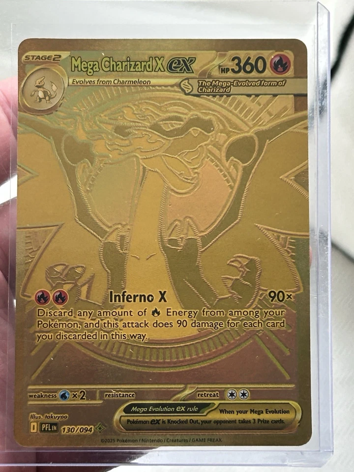 Pokemon TCG Phantasmal Flames Hyper Rare Mega Charizard EX 130/094 - Image 3 of 4
