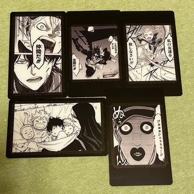 Black Clover Exhibition Clear Cards 5 Asta Yuno Noel Gordon