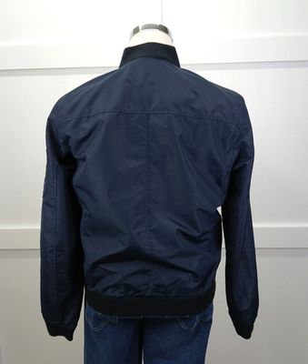 LUCKY BRAND Bomber Jacket Men's Medium Navy Full Zip Windbreaker