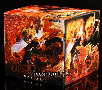 #ad Demon Slayer ‌Rengoku Kyoujurou‌ 1 6 Figure Statue LED Luminous Model Ornament $179.17