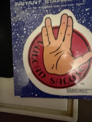 STAR TREK MOTION PICTURE Vulcan Salute INSTANT STAINED GLASS