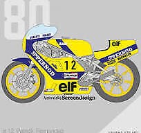 Siebdruck-Aufkleber 1/12 Yamaha YZR500 Pernod 1980 Patrick für Tamiya JP 12024