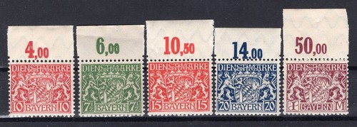 Bayern Service 25/29OR OVERANDO ** MNH MINT NEVER HINGED (81835)