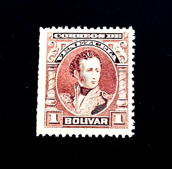 VENEZUELA Stamp - 1904 Antonio Jose de Sucre Sn 236 MH 1B Perf/Rouletted r39