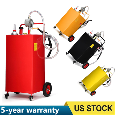#ad #ad 30 35 40 50 Gallon Portable Fuel Caddy with Manual Pump 4 Wheel Gas Caddy Tank $218.29