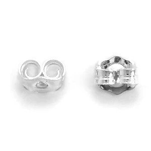 Women's 925 Sterling Silver 4mm x 4.8mm Butterfly Clutches - Spring, Memorial |