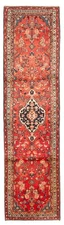 Vintage Hand-knotted Runner Rug 2'8" x 10'4" Traditional Oriental Wool Carpet