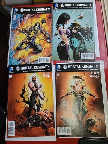 Mortal Kombat X DC Comics Comics 2015 4 Comic Book Lot Mortal Kombat Video Game 