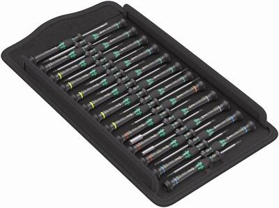 Wera 134000 25 Stück Micro Big Pack 1 Kraftform Präzisionsschraubendreher Komplettset