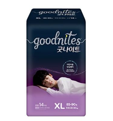 韓国製 Goodnites L×6パック Brand-New GoodNites [Unisex, XL] Korea diaper Kids underwear(14ct