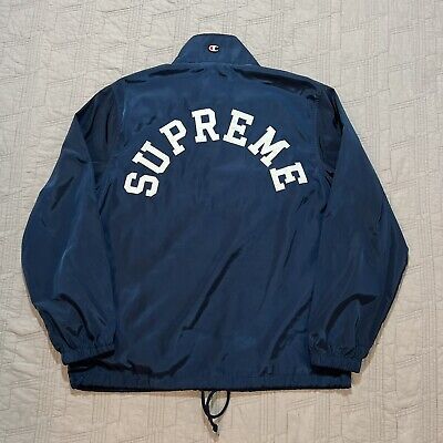 Supreme X Champion Coaches Jacket Windbreaker Mens Sz Medium Supreme X Champion Coaches Jacket Windbreaker Mens Sz Medium