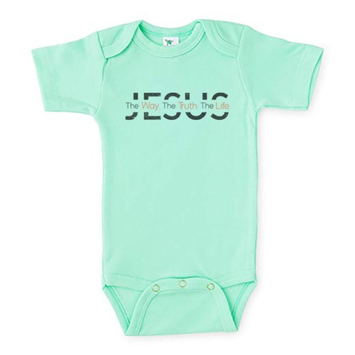 JESUS DER WEG, WAHRHEIT, LEBEN, Sublimation, BABYBODY, STRAMPLER, BABY Creeper - Bild 5 von 16