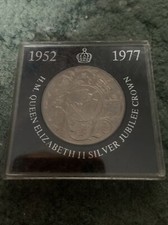 HM Queen Elizabeth II Silver Jubilee Crown coin 1952-1977 (Uncirculated)