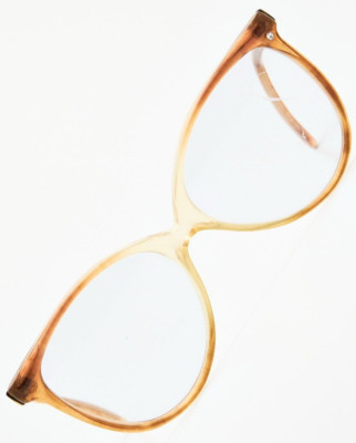 PIERRE DANIEL CHIARA 54 Brown Butterfly Frame Glasses Vintage 80s Women