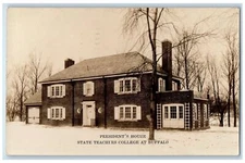 1953 President's House State Teachers College At Buffalo NY RPPC Photo Postcard