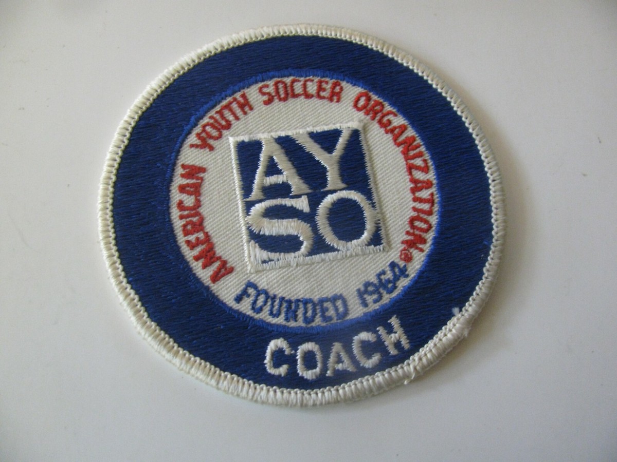 AYSO YOUTH SOCCER ORGANIZATION COACH PATCH EMBROIDERED NOS NEW STK