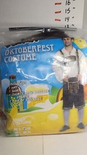 Oktoberfest Costume Mens German Bavarian Lederhosen Short -Medium