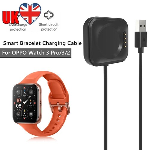 Type-C Magnetic Watch Charger Cable Dock for OPPO Watch 3 Pro/3/2 (80cm Black)