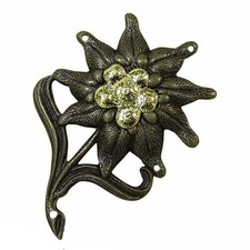 BW Gebirgsjäger Mützenabzeichen Edelweiss Bundeswehr Edelweiß Metall 