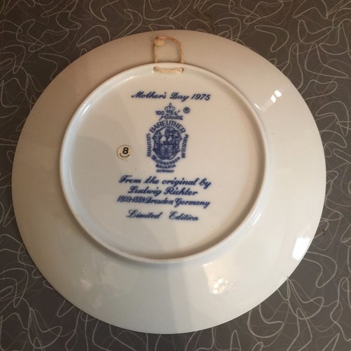 vintage 1975 bareuther mothers day plate bavaria germany