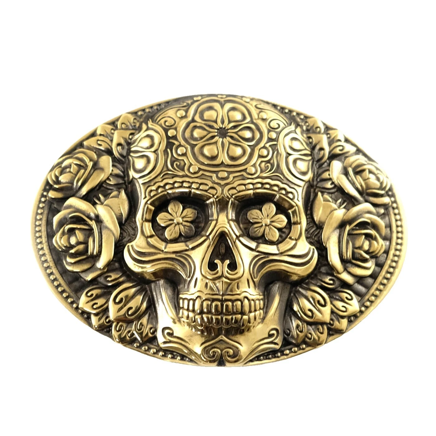 Brass Skull Belt Buckles