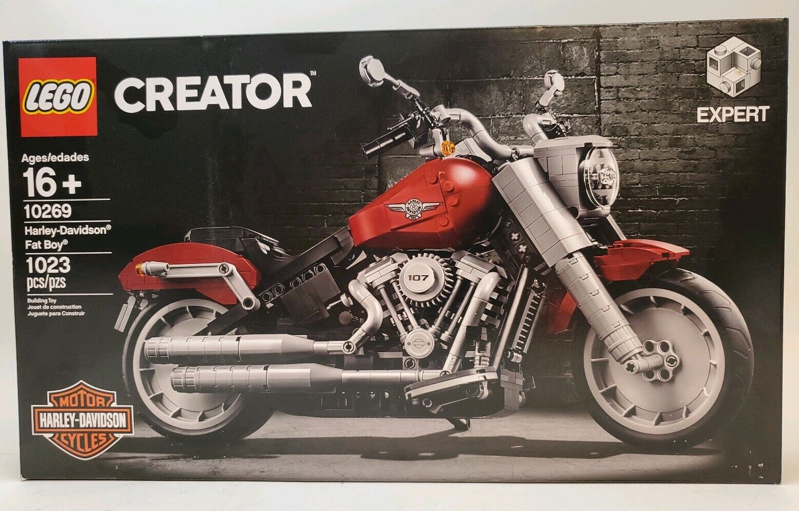 New LEGO Creator Expert 10269 HARLEY-DAVIDSON Fat Boy Motorcycle Free  Shipping