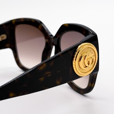 NEW GUCCI GG1407S 003 HAVANA BROWN WOMEN OVERSIZED  display picture 1