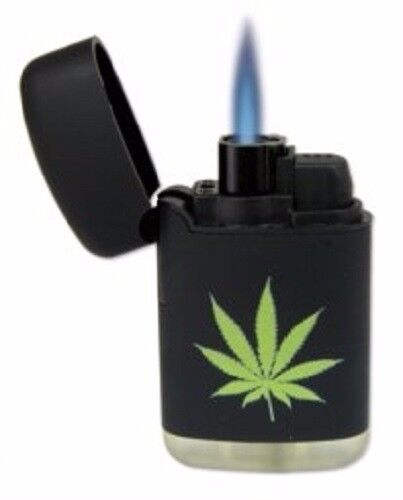 Details zu  Gas Feuerzeug Sturm Feuerzeuge Turbo Flamme Motiv Bild Serie mit Hanf Cannabis Sofortige Lieferung neue Arbeit