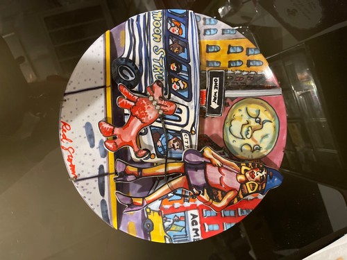 Red Grooms “Moonstruck” Original Ceramic Plate Limited Edition- Great Condition - 第 6/10 張圖片