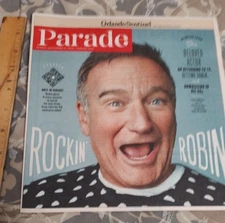 Parade Magazine Robin Williams September 2013  RARE HTF Vintage